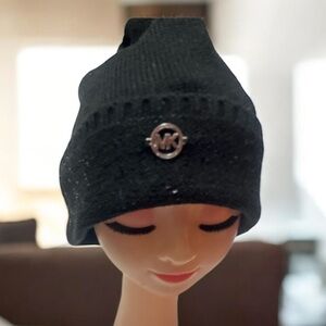MK Michael Kors Black embellished Beanie